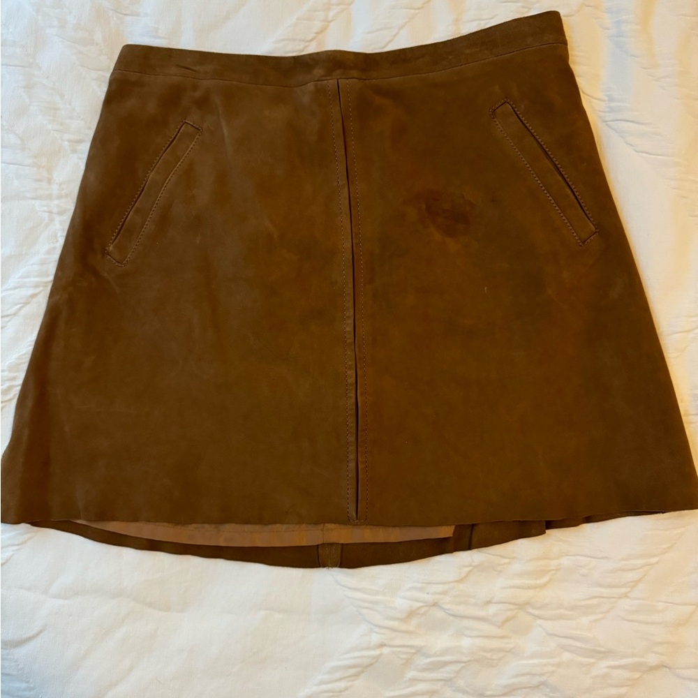 Abercrombie and fitch leather skirt